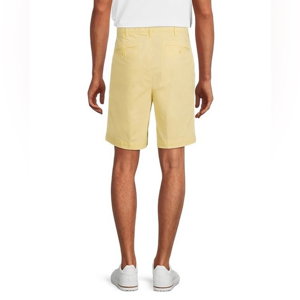 NWT Pale Banana Blue Label Madison Flat Front Comfort Stretch 9" Inseam Shorts